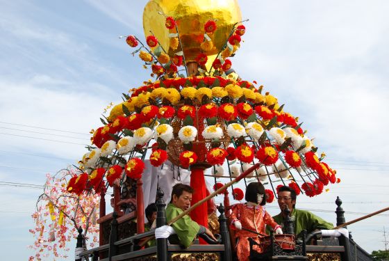 田町曳山の花傘