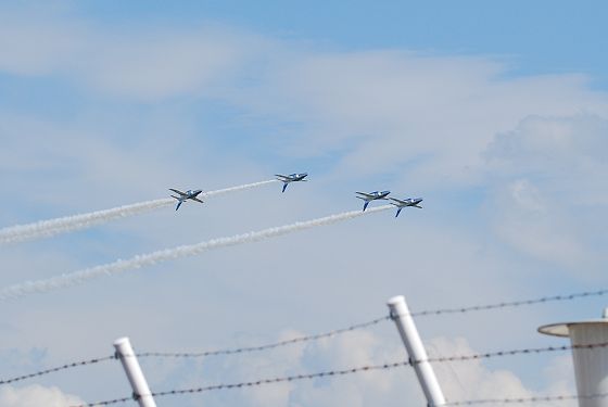 2012年 ブルーインパルス事前飛行訓練 フォーシップ・インバーテッド 2