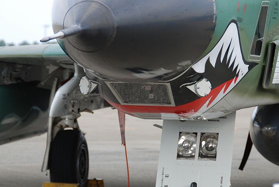 RF-4E 偵察機 偵察用カメラ収納部の窓