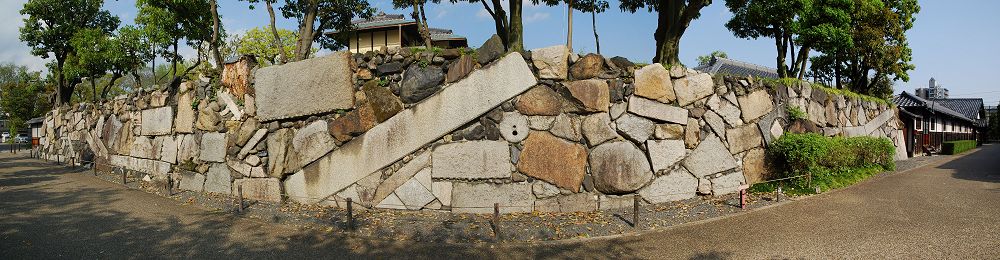 高石垣のパノラマ写真