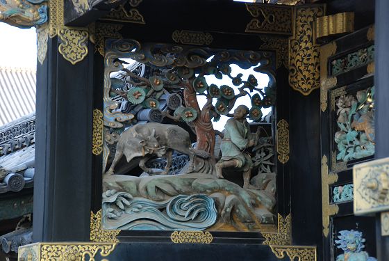 唐門 中国故事の彫刻