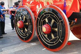 北上野町曳山の車輪
