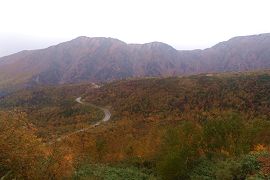 美松坂の紅葉と大日連山