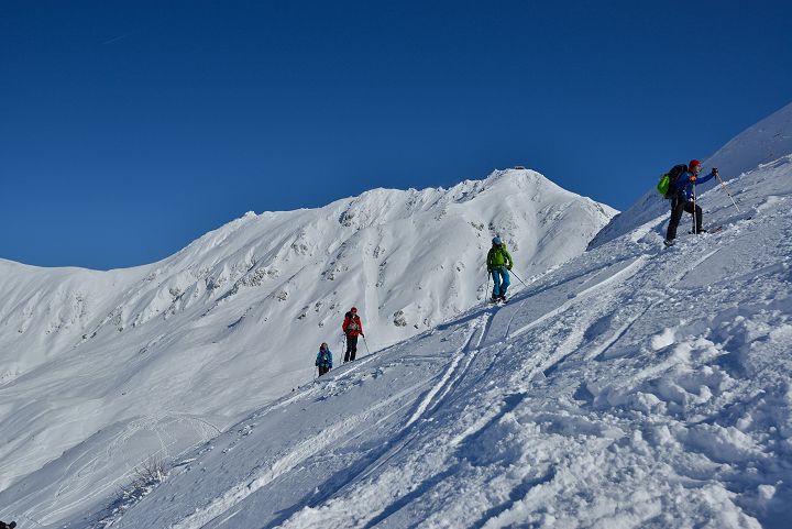 冬の室堂山展望台ハイキング