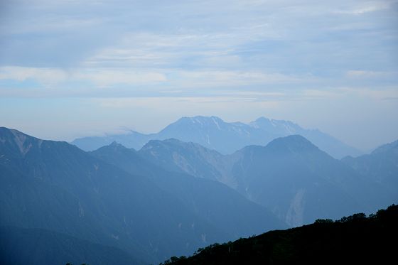 2699m地点から眺めた立山連峰と剱岳