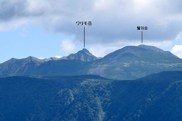 太郎平から眺めたワリモ岳