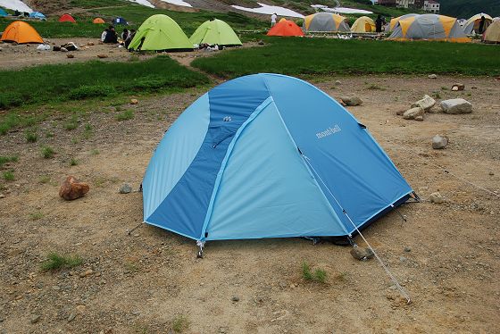 私の登山用テント：モンベル クロノスドーム 1型 - いこまいけ高岡