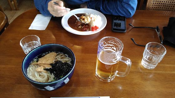 2017年4月23日、立山室堂山荘での昼ご飯