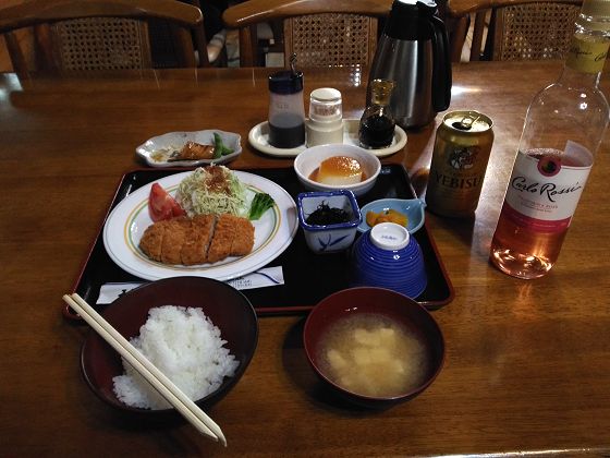 2016年11月12日、立山室堂山荘の夕食