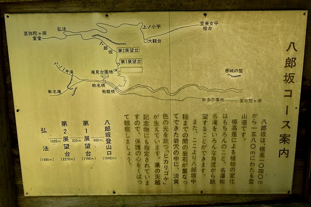 八郎坂コース案内（地図）