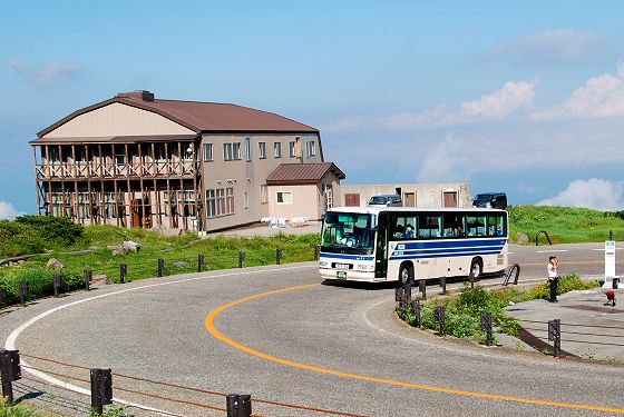 2010年8月7日、天狗平山荘と立山高原バス