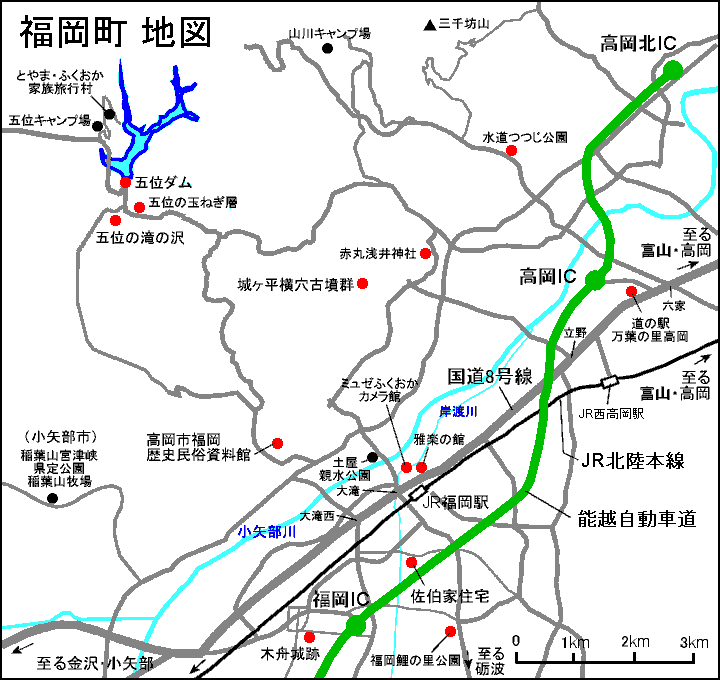 福岡町 地図