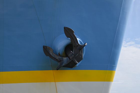 浚渫兼油回収船 白山 イカリ