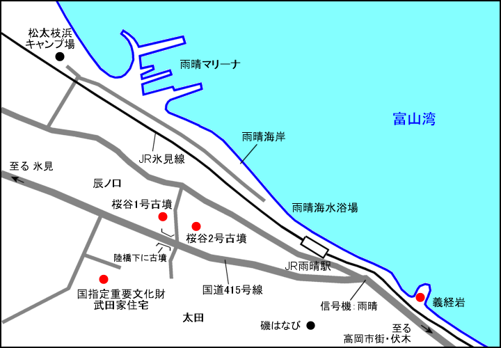 桜谷古墳 地図